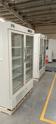 병원 장비를 위한 2-8 급 이중 유리 문 약국 실험실 냉장고 냉동고