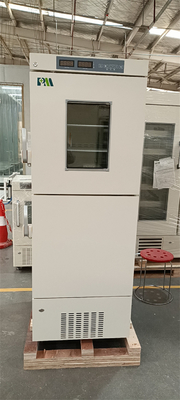 25 도 368 리터 능력 R290 시험소 병원 수직 스탠드 복합 냉장고 냉장고를 뺄셈하세요
