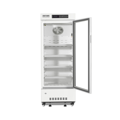 똑바로 선 단일 유리 문 의학 약학 냉동기 백신 냉장고 226L