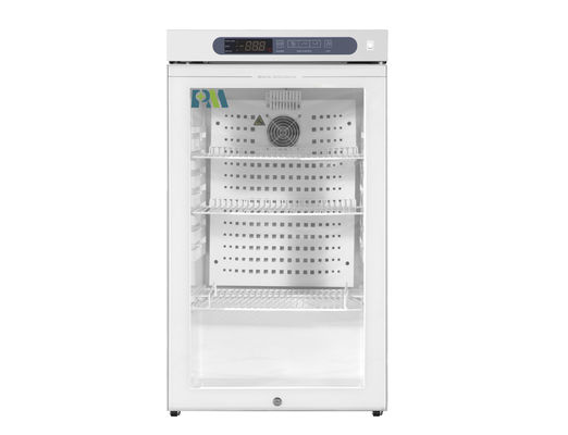 연구소 병원 장비를 위한 유리문과 2-8 학위 100L 제약 의학 냉장고