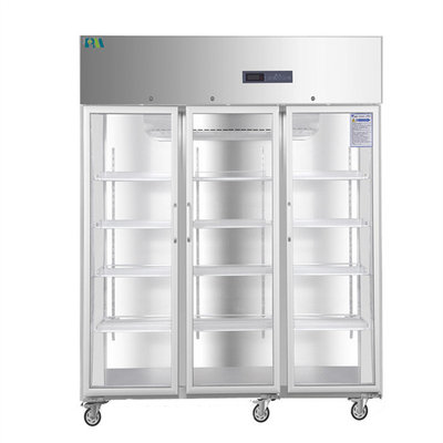생체 의학 제약 냉장고 304 스테인레스 강 1500L 능력을 냉각시키는 실제적 강제 배출