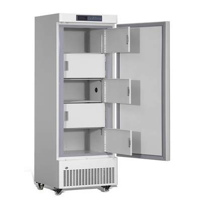 컬러 분사된 철강 328 리터와 깊은 의학 냉장고를 세우는 40 도 주도하는 디지털 표시 R290을 뺄셈하세요