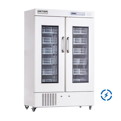 220V/50Hz 또는 110V/60HZ 강압 공기 냉각 및 경보와 함께 혈액 은행 냉장고