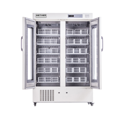220V/50Hz 또는 110V/60HZ 강압 공기 냉각 및 경보와 함께 혈액 은행 냉장고