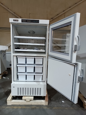 -40℃ 의료용 딥 프리저 | 실험실 및 임상 보관용 이중 챔버 생물 의학 냉동고 (528L)